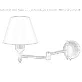 Adjustable brass wall lamp Ivanska