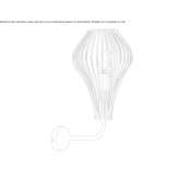 Ręcznie wykonana metalowa lampa ścienna Kobleve