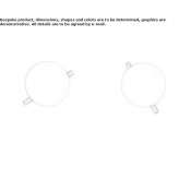 Glass wall lamp Azenha