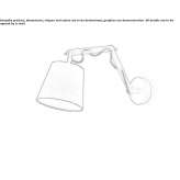 Adjustable wooden wall lamp Mariara