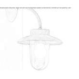 Metal wall lamp with a fixed arm Cocu