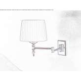 Żarowa mosiężna lampa ścienna Rive