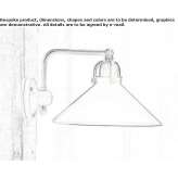Glass wall lamp with a fixed arm Igarassu