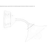 Porcelain wall lamp Serenada