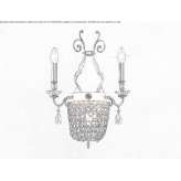 Crystal wall lamp Volos