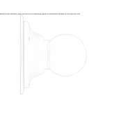 Porcelain wall lamp Tsenovo