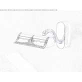 Metal halogen wall lamp Rive