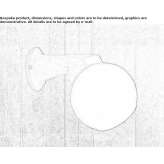 Ceramic wall lamp with a fixed arm Dinant