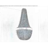 Chrome-plated wall lamp with crystals Palanca