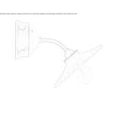 Porcelain wall lamp Serenada