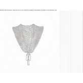 Glass wall lamp with crystals Orwell