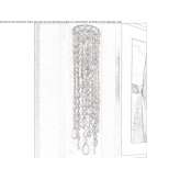 Incandescent, painted, metal wall lamp with crystals Palanca