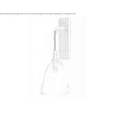LED wall lamp made of blown glass Guara