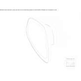 LED wall lamp made of PMMA Hinte