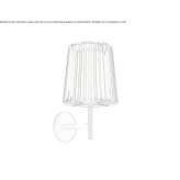 LED wall lamp with a fixed arm Abridge