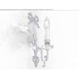 Incandescent brass wall lamp Rive