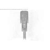 Halogen, chrome wall lamp with crystals Palanca