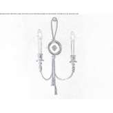 Incandescent brass wall lamp Rive