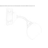 Glass wall lamp Serenada