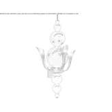 Glass wall lamp Salta
