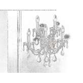 Bulb, metal wall lamp with crystals Kossa