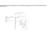 Adjustable metal wall lamp Palmira