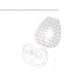 Murano glass wall lamp Borucin
