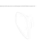 LED wall lamp made of PMMA Hinte