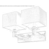 Metal wall lamp with a fixed arm Amotfors