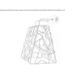 Steel wall lamp Racova