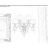 Glass wall lamp with crystals Jagodina