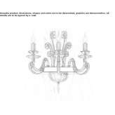Wall lamp with Swarovski® crystals Chiriqui