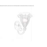 Murano glass wall lamp Camini