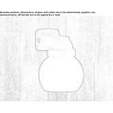 Ceramic wall lamp with a fixed arm Dinant
