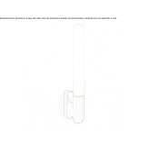 LED wall lamp made of glass and aluminum Portieux