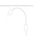Aluminum LED wall lamp Hourtin