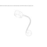 Metal wall lamp with a swing arm Malpaso