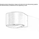 LED wall lamp made of die-cast aluminum Thomm