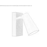 Adjustable metal LED wall lamp Santorso