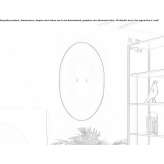 LED wall lamp with a fabric lampshade Daia