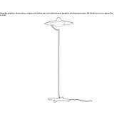 Steel LED floor lamp Gurun