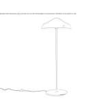 Stalowa lampa podłogowa LED Uzzano