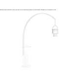 LED floor lamp in Murano glass and metal Zarraton