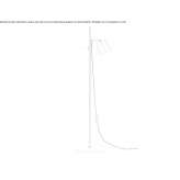 Adjustable LED floor lamp in brass and steel Sidzina