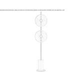 Carrara marble LED floor lamp Sleen
