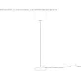 LED floor lamp made of opal glass with a dimmer Coltau