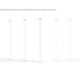Aluminiowa lampa podłogowa LED Pesac