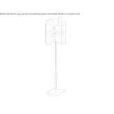 Lampa podłogowa LED ze szkła Rubite
