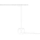 LED floor lamp made of blown glass Woodpark