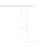 Floor lamp with table Tufino